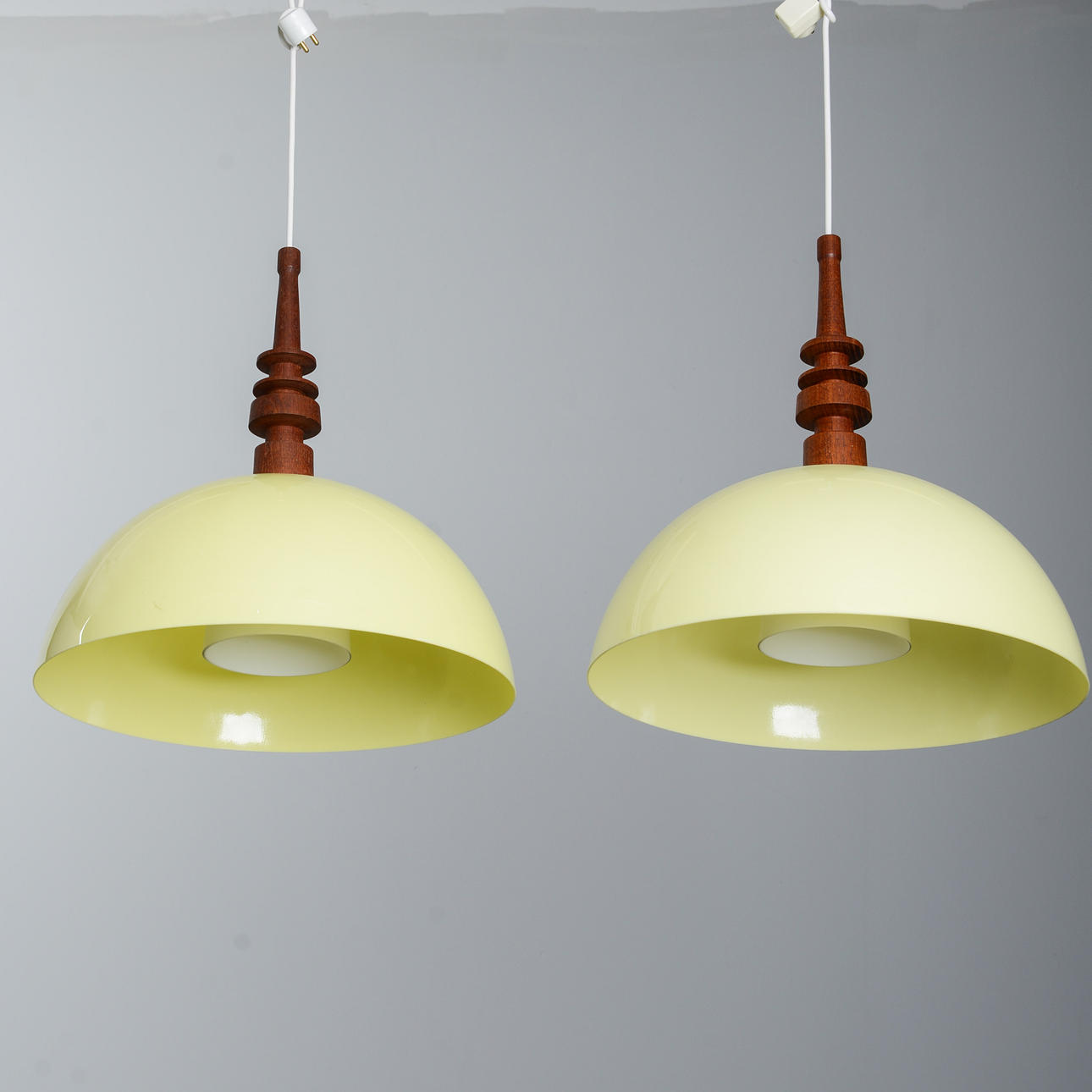 CEILING LAMPS, 1 pair, 1960s.