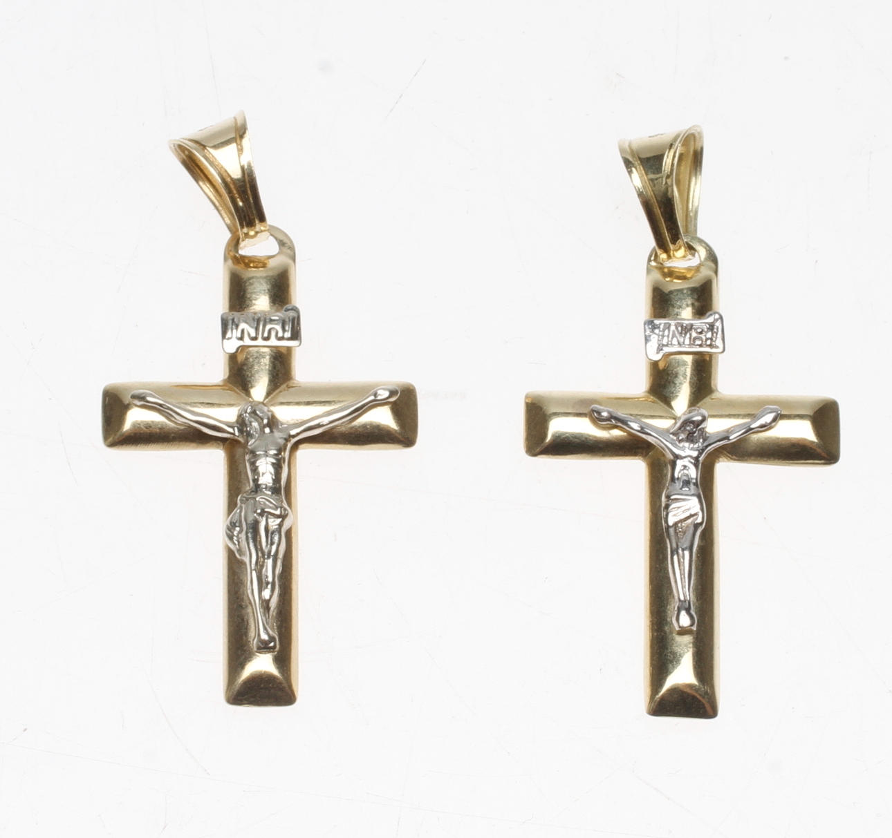 HÄNGEN, 2 st, 14k guld, vikt ca 5 gr.