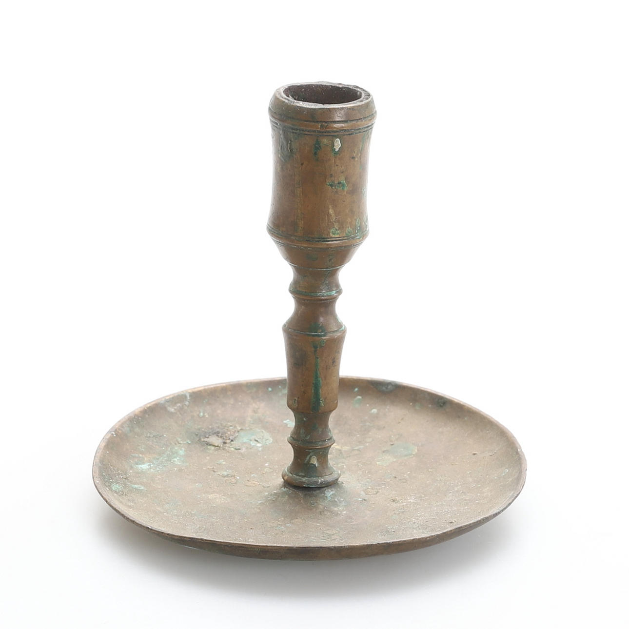LJUSSTAKE, mässing, 1700-tal
