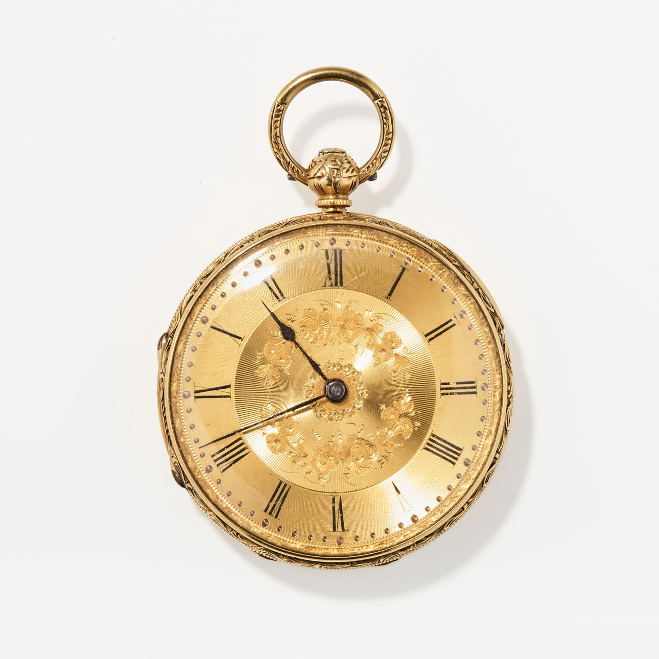JOHN POOLE, London, fickur, 39 mm, 18K guld, ca 1840