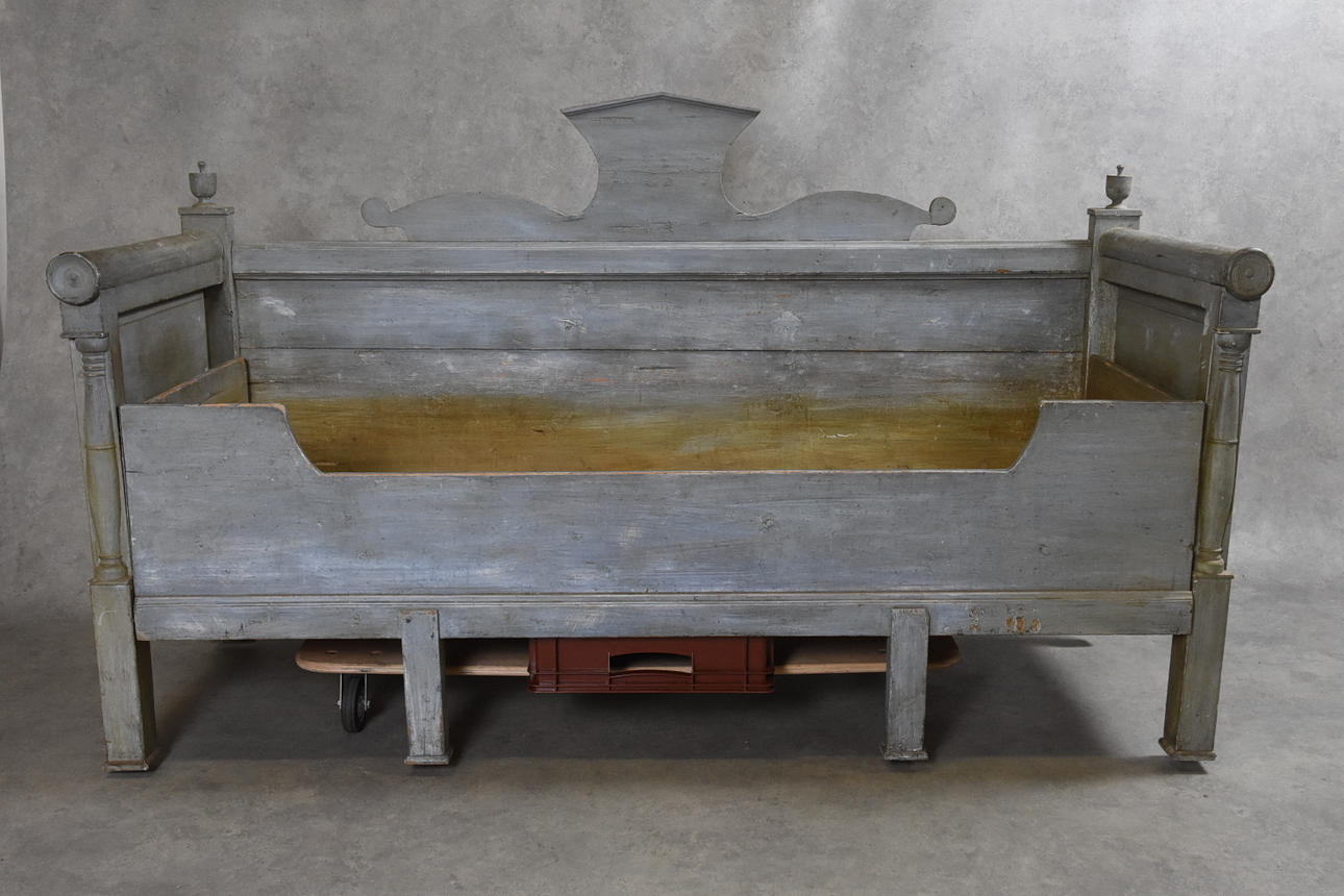 SÄNG, allmoge, originalmålad, Karl-Johan, 1800 talets början.