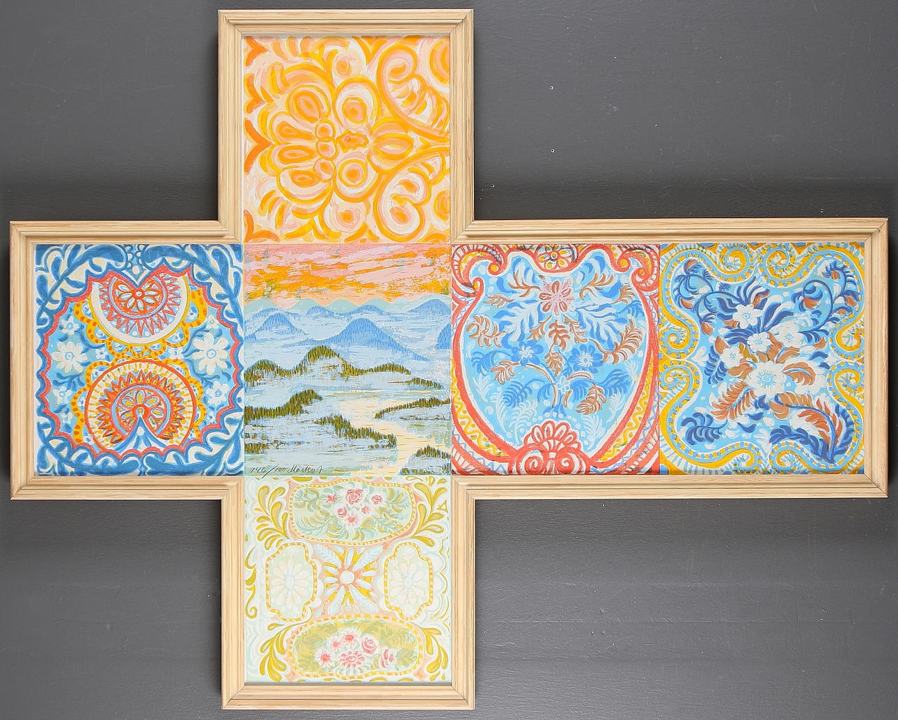 MÅRTEN ANDERSSON. "Kuben", färglitografi, signerad och daterad 146/160.