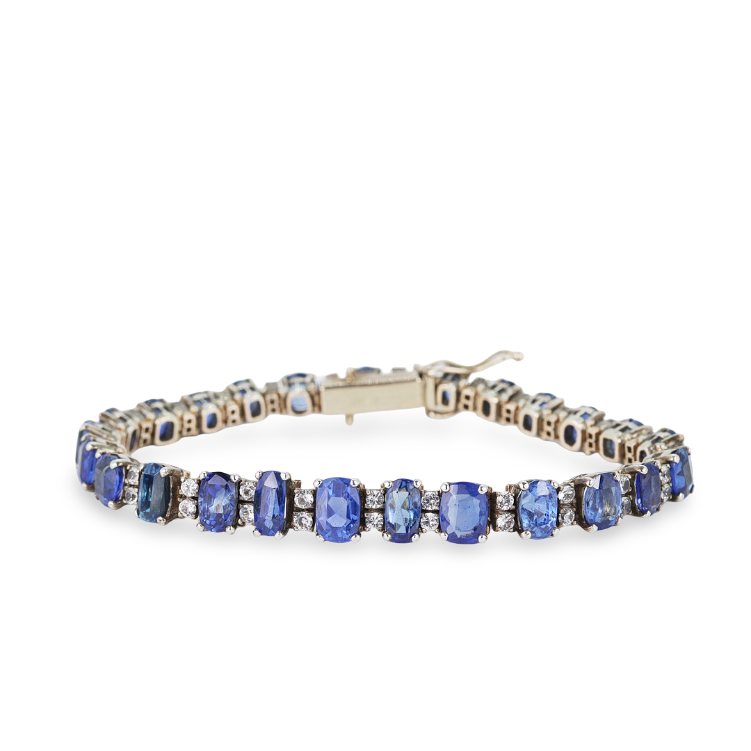 9KT (21.5KT) SAFIRARMBAND.