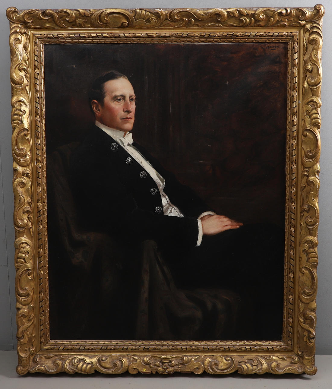 THOMAS EDWIN MOSTYN (1864-1930). PORTRAIT OF A GENTLEMAN.