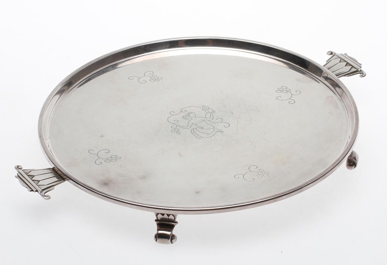 BRICKA, nysilver, Swedish grace, CG Hallberg, 1920/30-tal.