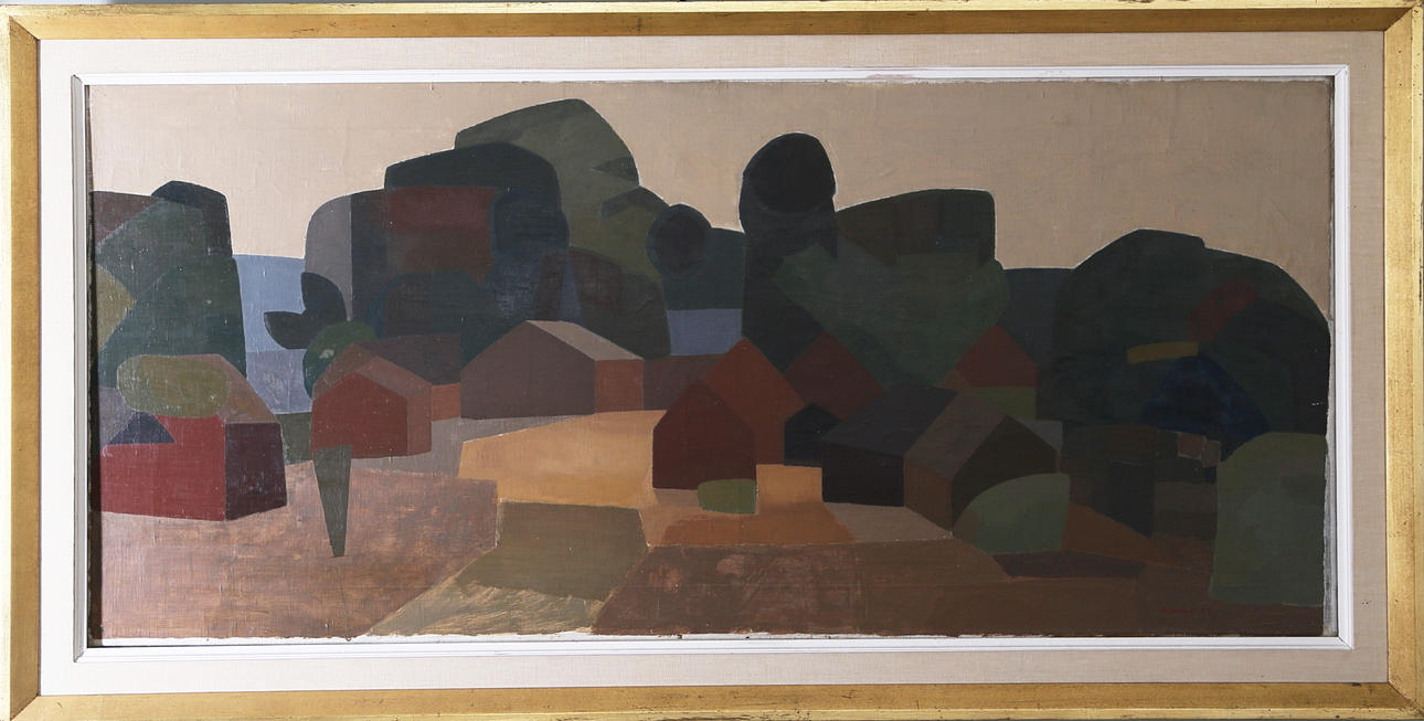 SIGFRID SÖDERGREN. Landskap, olja på duk, signerad och daterad -53.