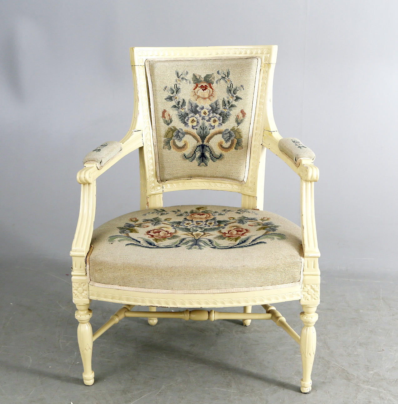 KARMSTOL, gustaviansk, 17/1800-tal.