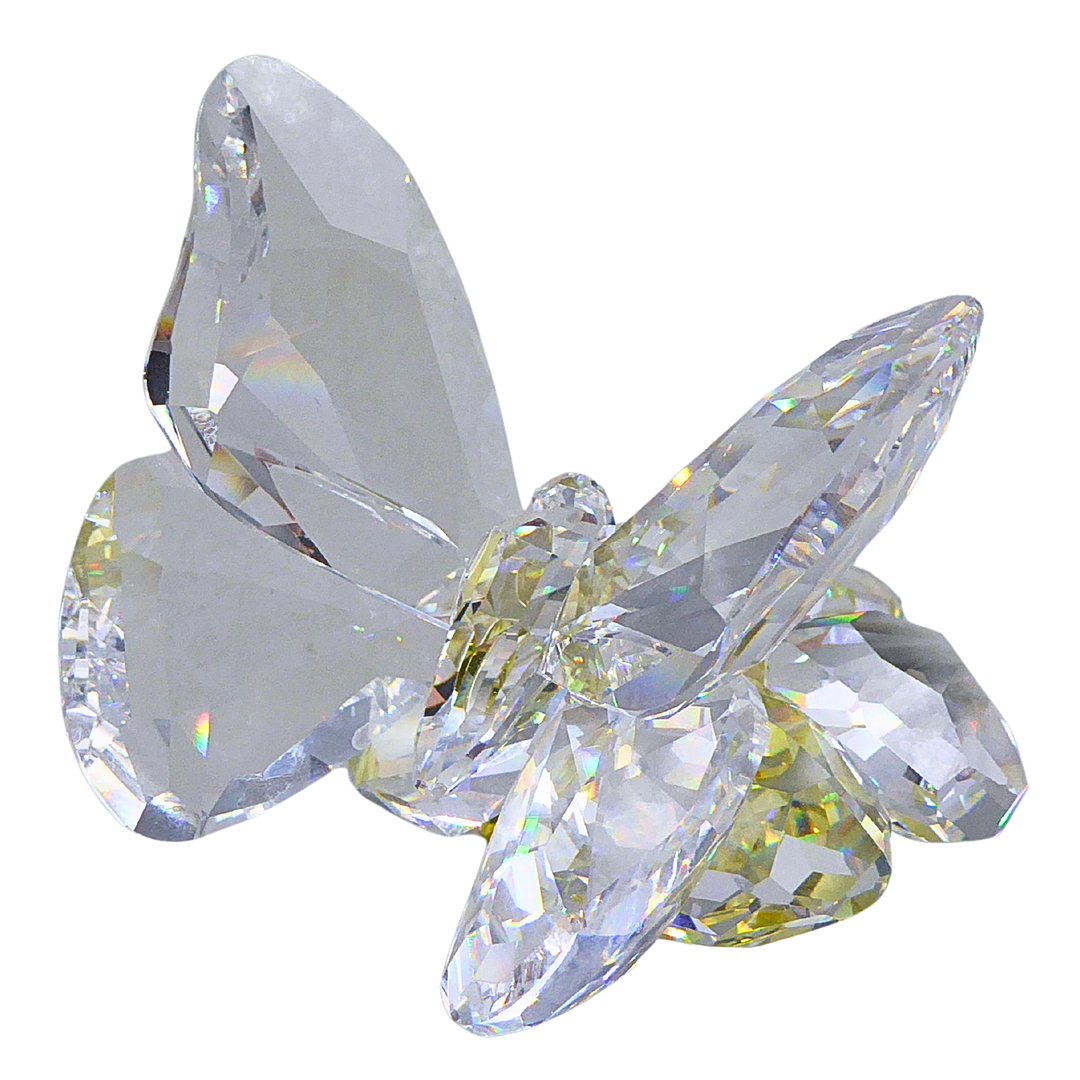 SWAROVSKI BUTTERFLY ON A FLOWER.