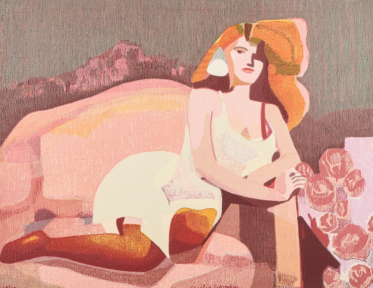 CECILIA SIKSTRÖM. COLOUR LITHOGRAPH, "Isabella", Signed, Numbered 109/150.