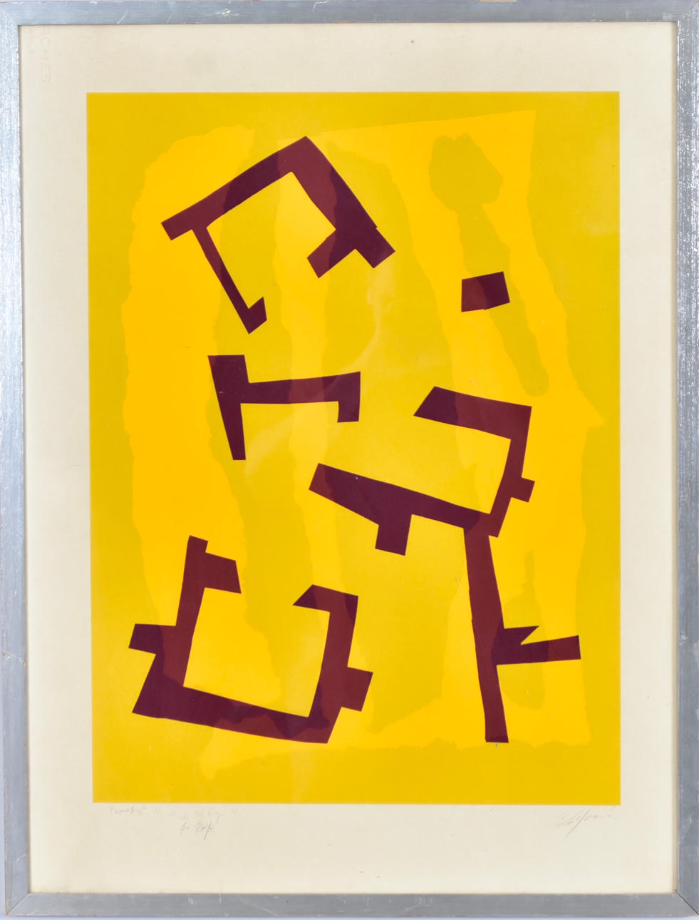 ROBERT JACOBSEN. färgserigrafi, komposition.
