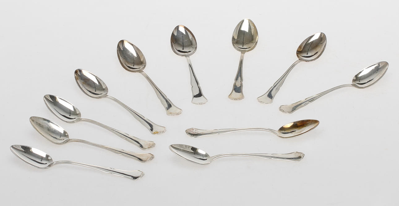 KAFFESKEDAR, 11 st, silver, 1900-tal.