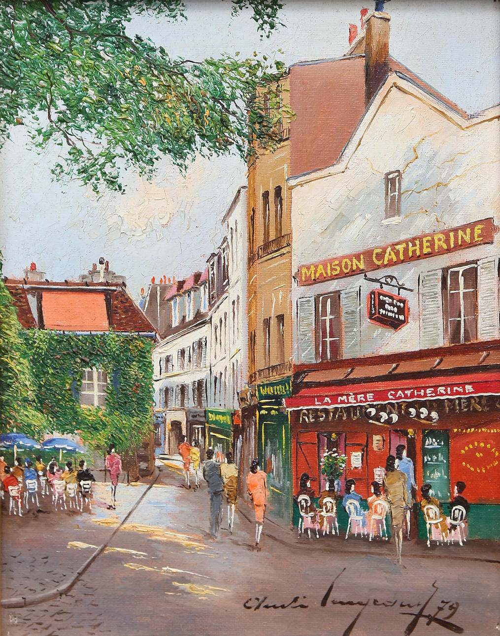 ANDRÉ LENGRAND. Place du Tertre, Paris.