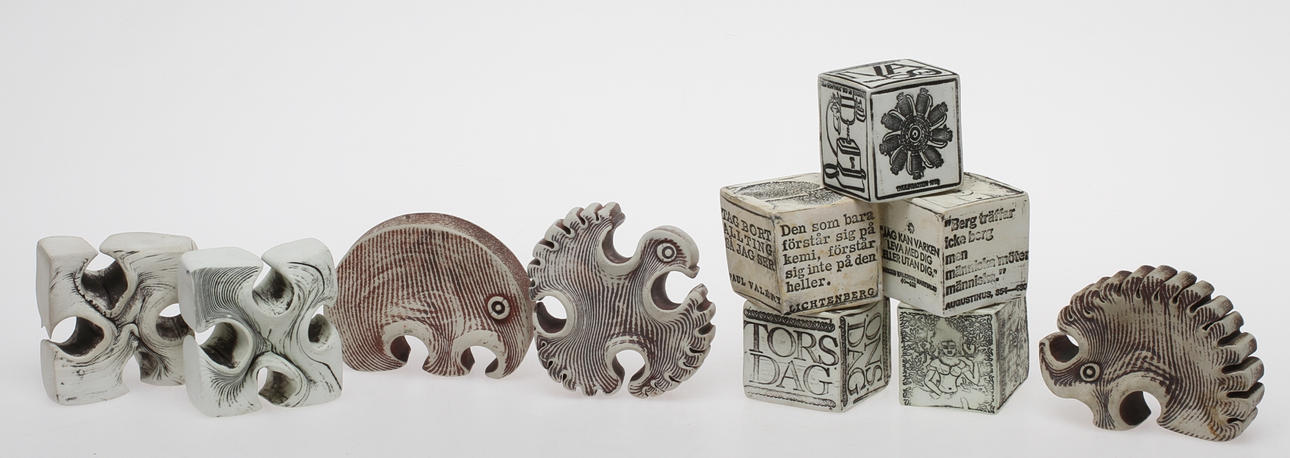 PARTI KERAMIK ,10, delar, Bengt Berglund och Boris Stojkov, Gustavsberg.