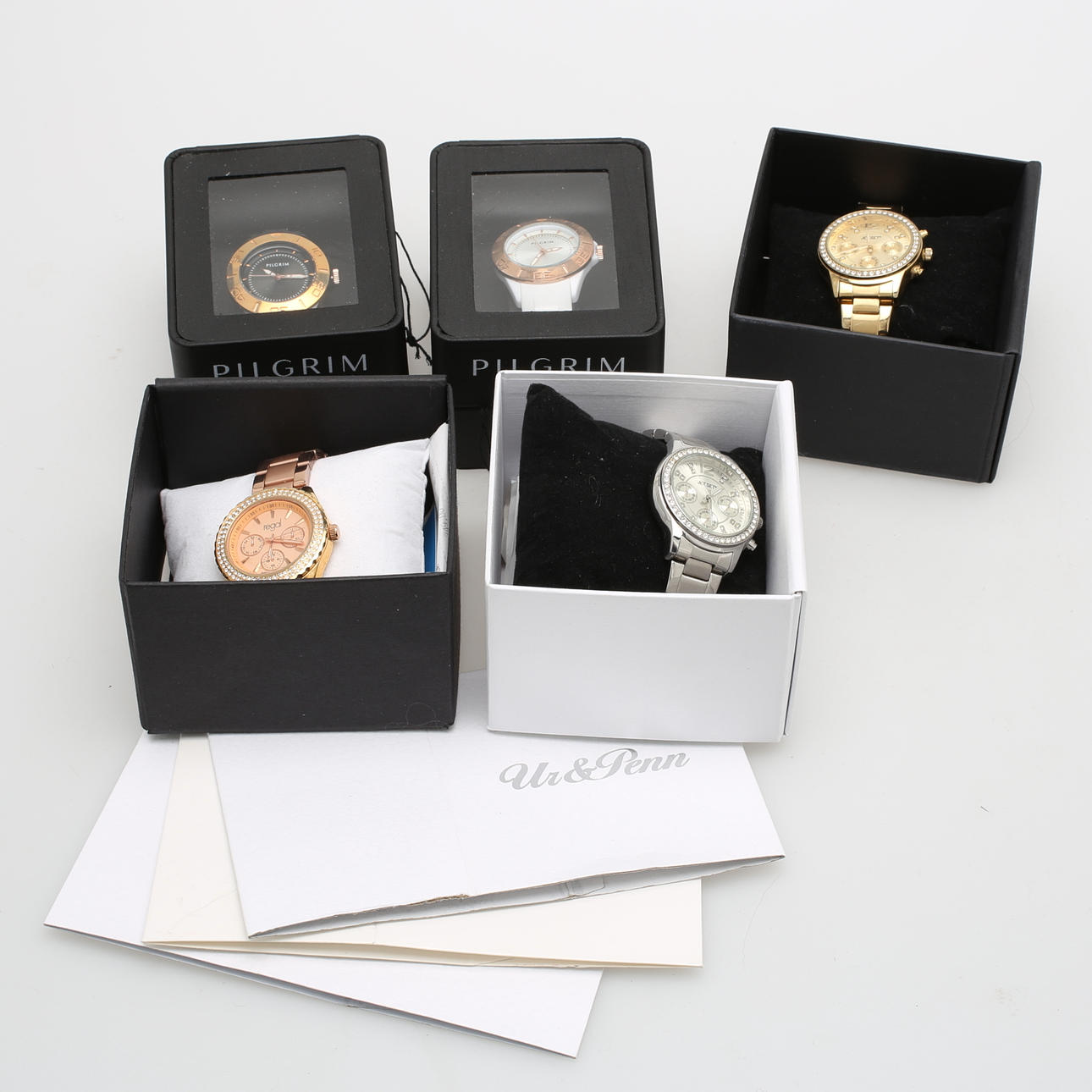 ARMBANDSUR, 5 st, "Pilgrim", "JetSet", "Regal".