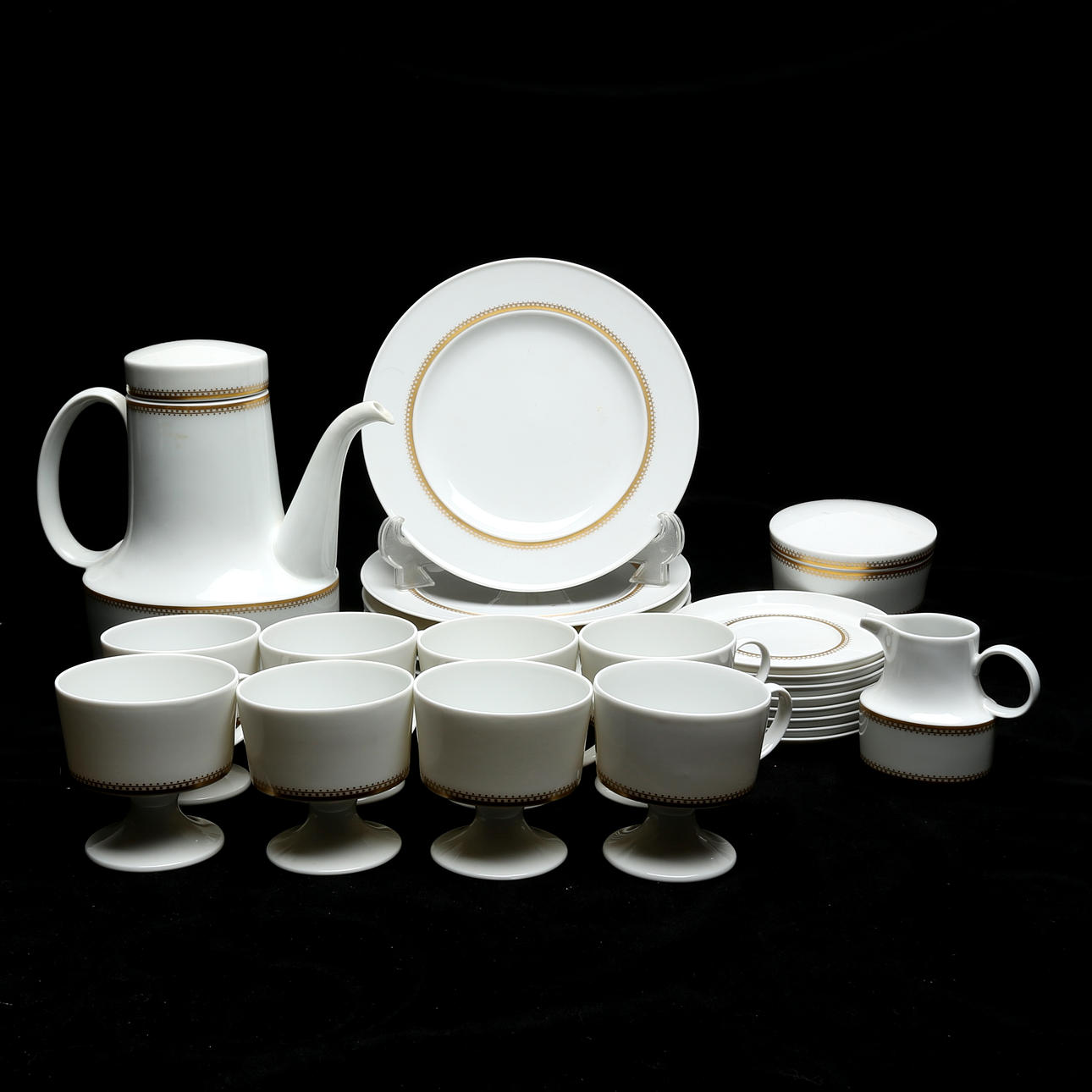 KAFFESERVIS, 19 delar, porslin, Rosenthal.