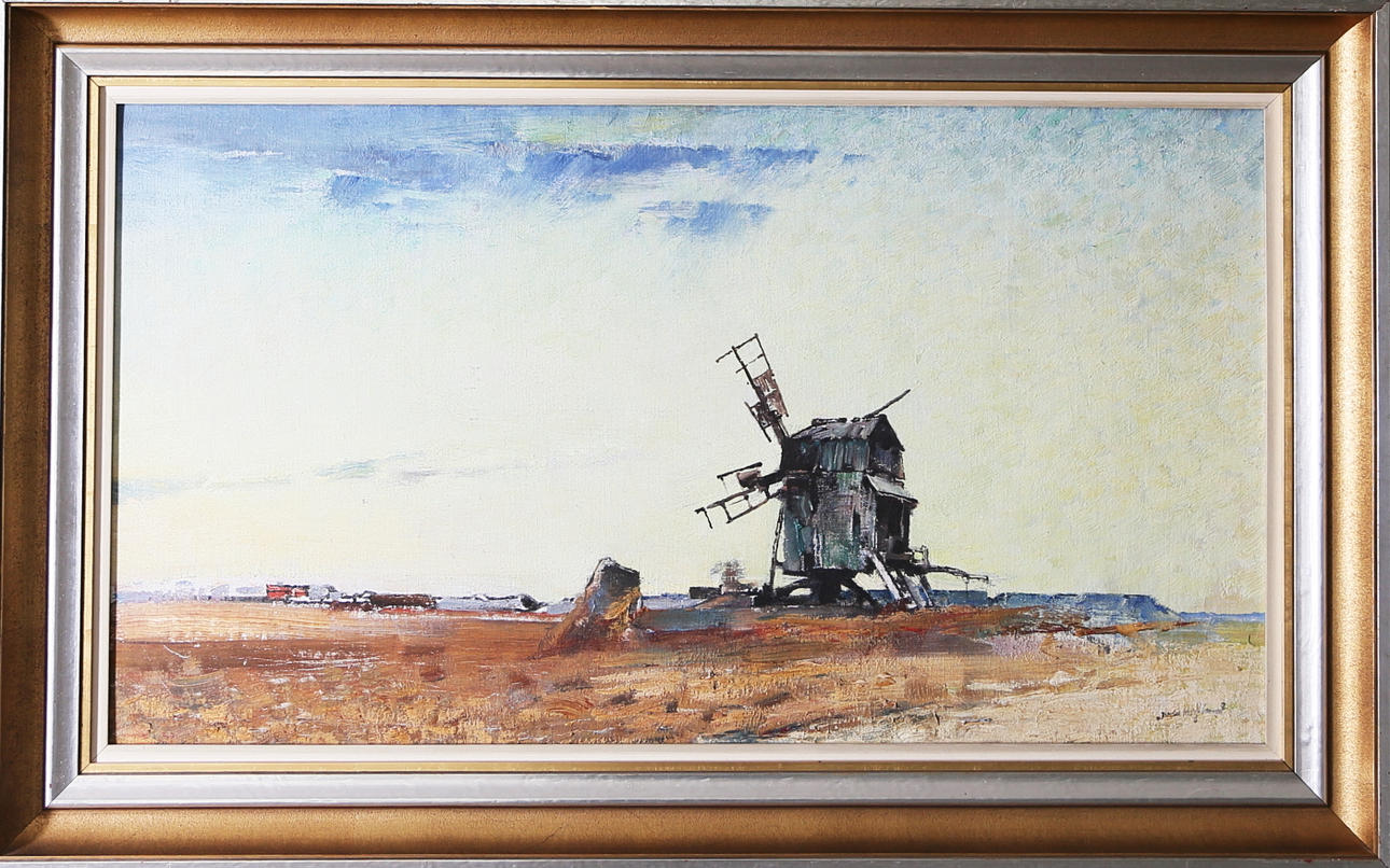 IVAN HOFLUND. Ölandsmotiv, olja på duk, signerad.