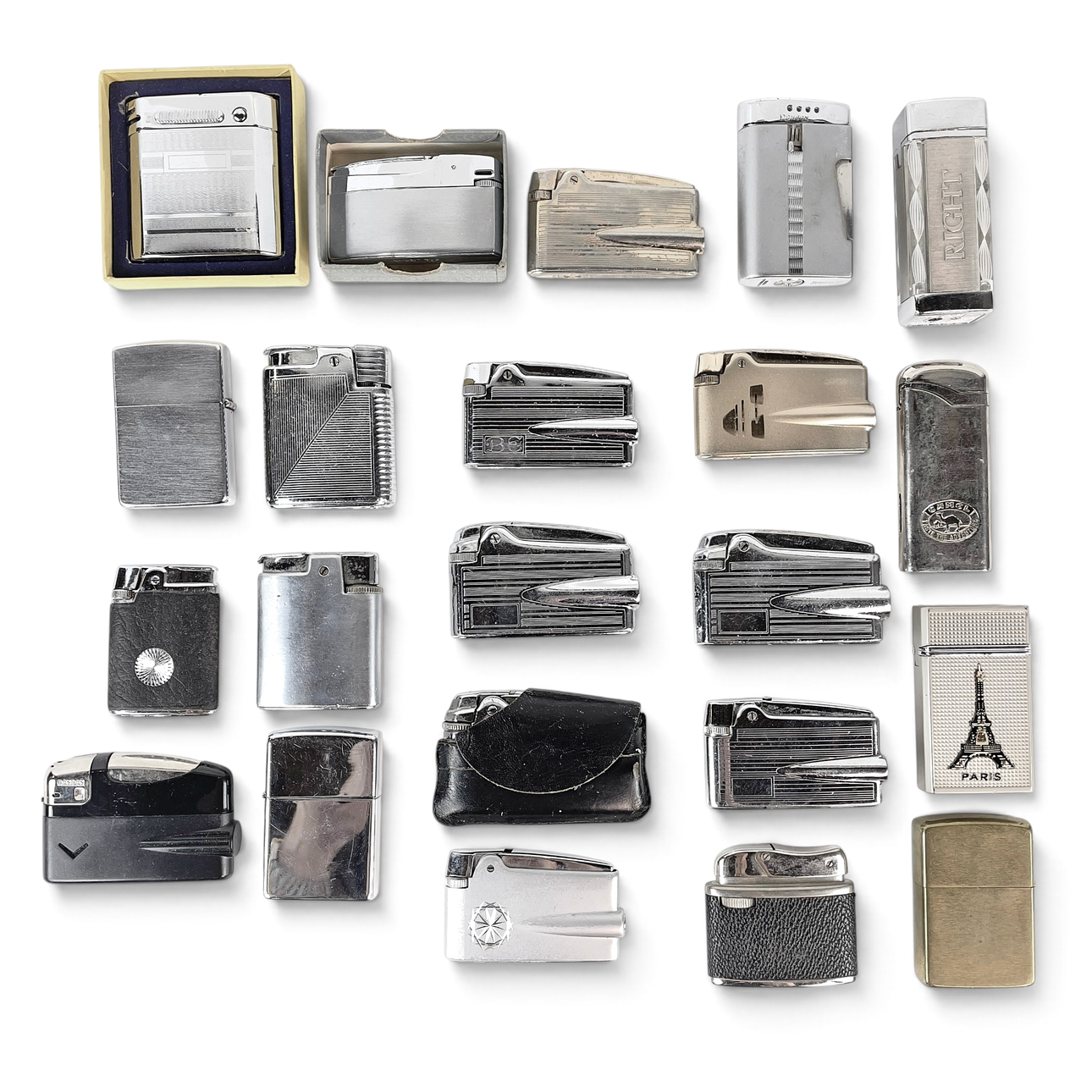TÄNDARE, 20 st, bl.a. Ronson, Zippo.