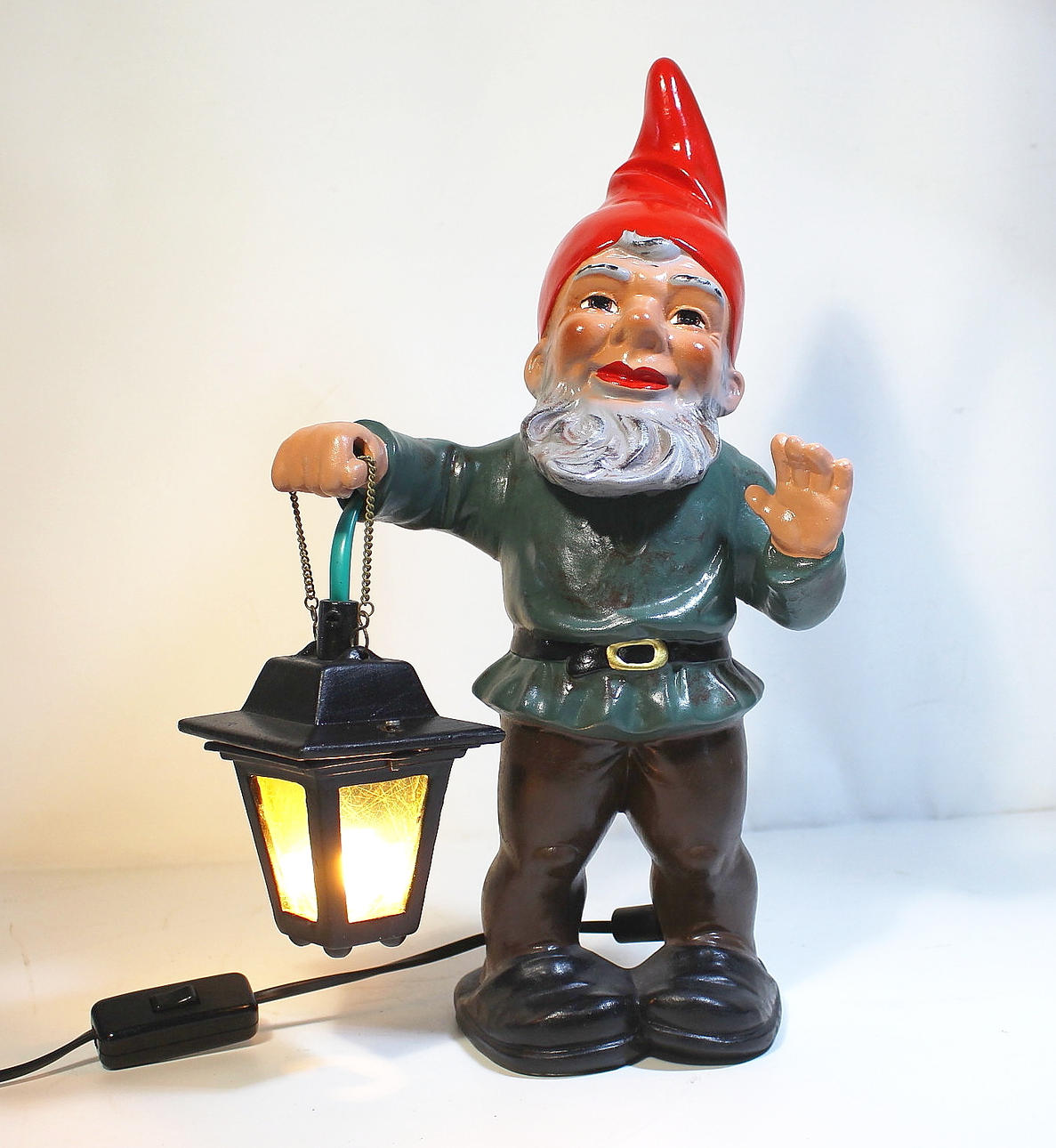 TOMTE, med lykta, Heissner.