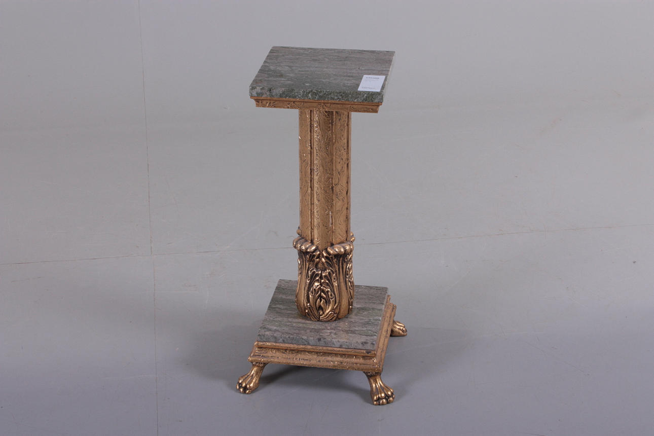 PIEDESTAL med marmorskiva, 1900-tal.