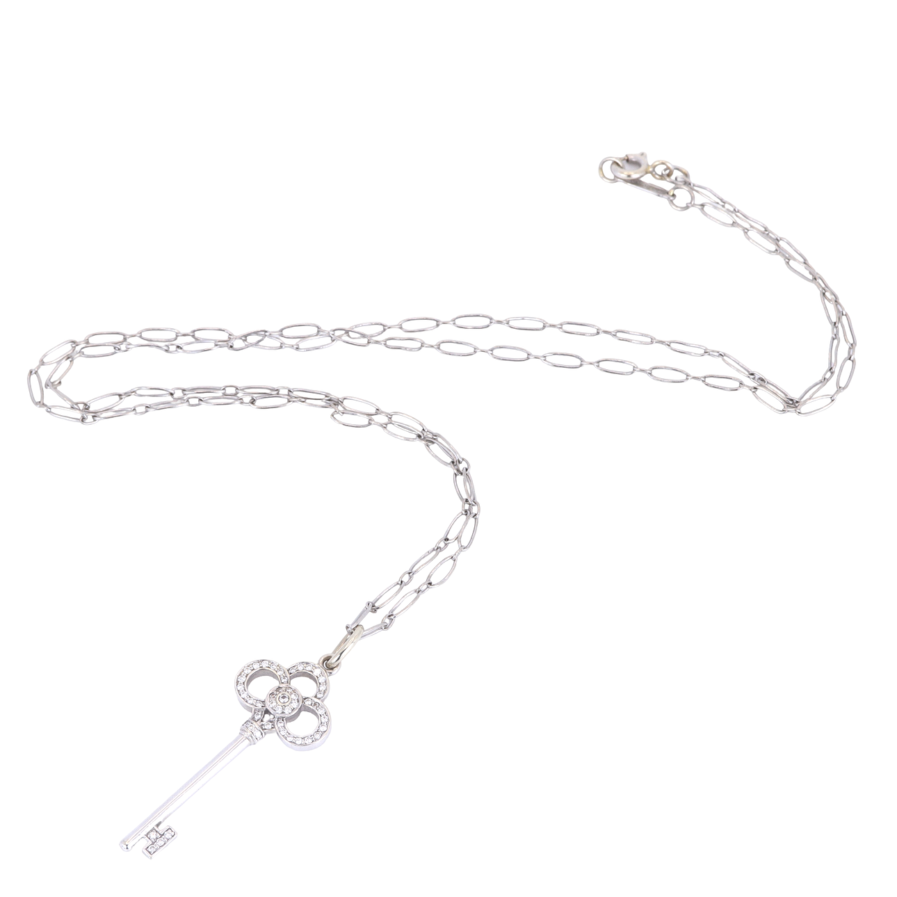 18KT DIAMANTHÄNGE & KEDJA.