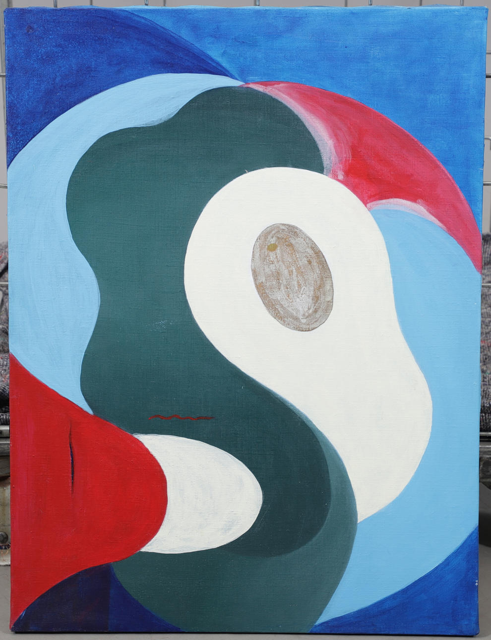 CHRISTIN OHLIN (1946-2025). Composition, oil on canvas.