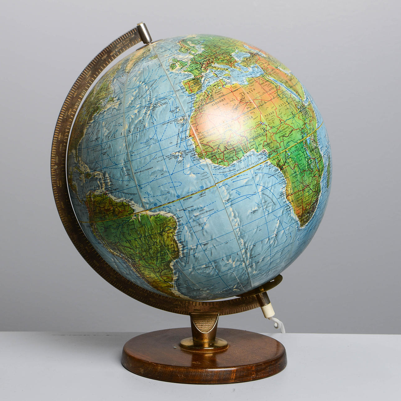 JORDGLOB, med belysning, Scan-Globe A/S, Danmark, 1900-talets andra del
