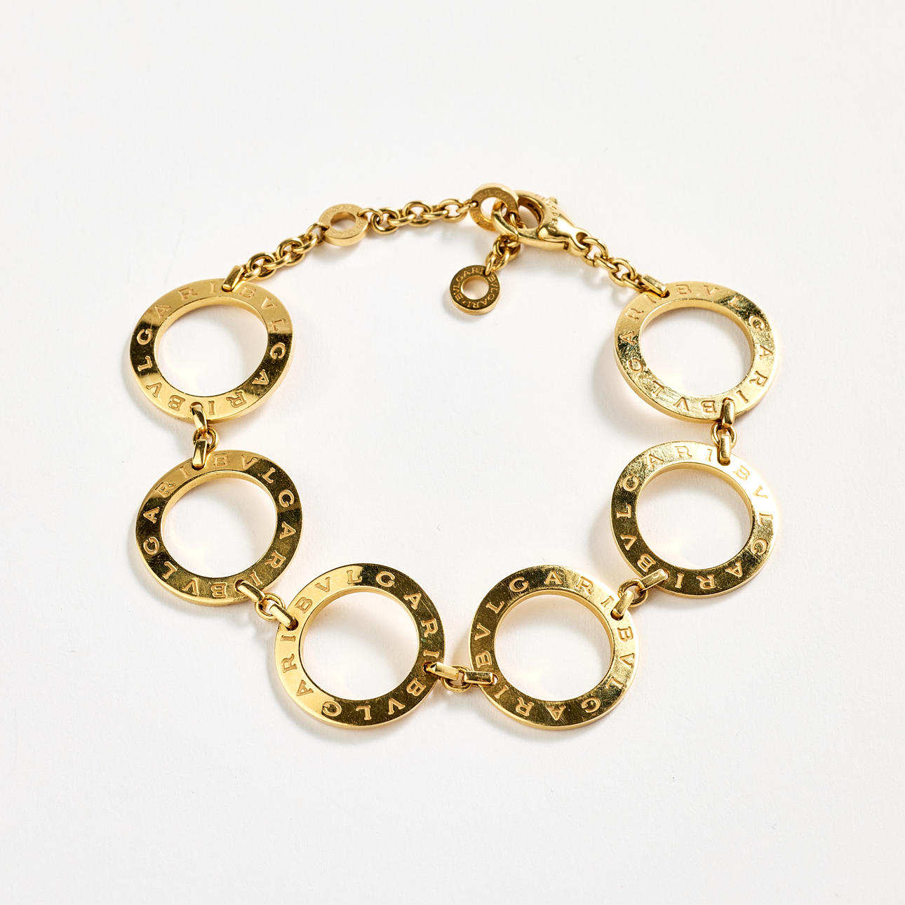 BULGARI. Armband, "BVLGARI BVLGARI", 18K guld, Italien