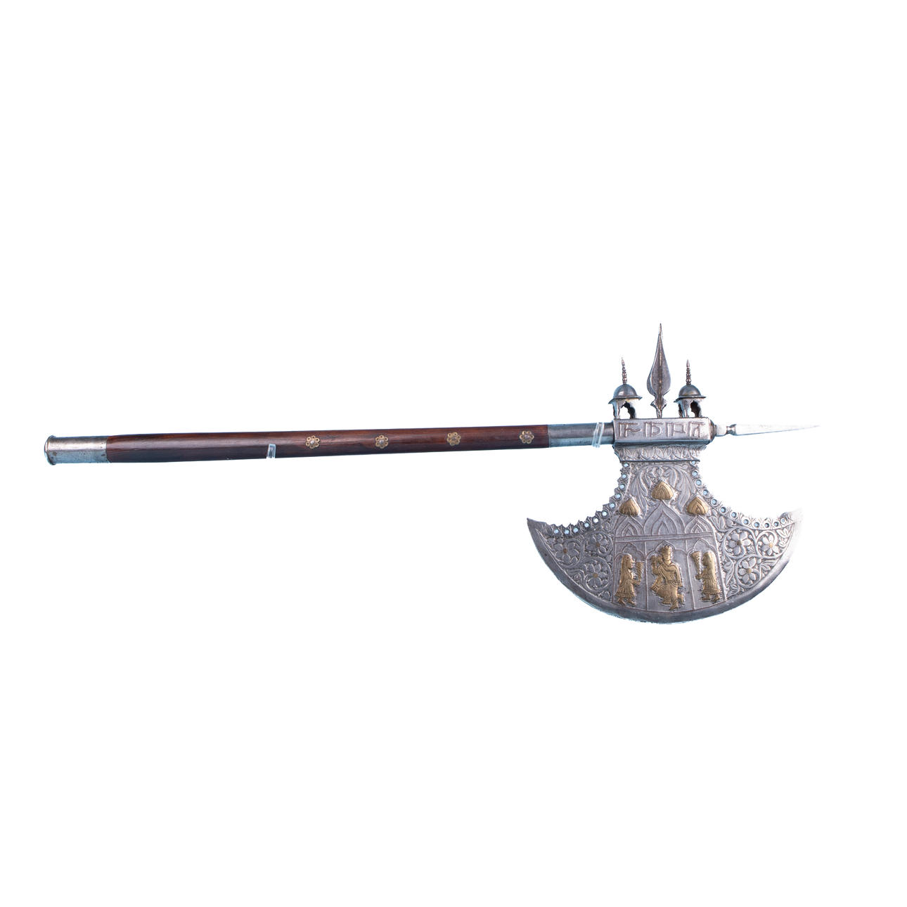 TEMPLE AXE, India, 19th century.