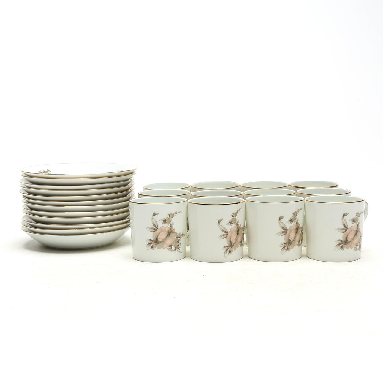 MOCKAKOPPAR 12 st, porslin, Rosenthal.