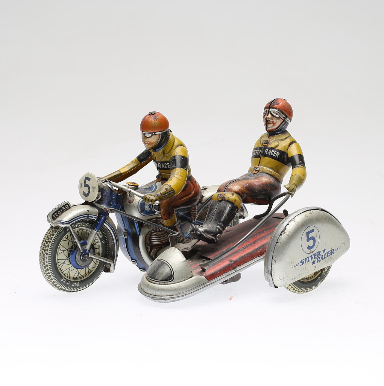 LEKSAKSMOTORCYKEL, Tipp & Co Silver Racer. Tyskland, 1900-talets mitt.