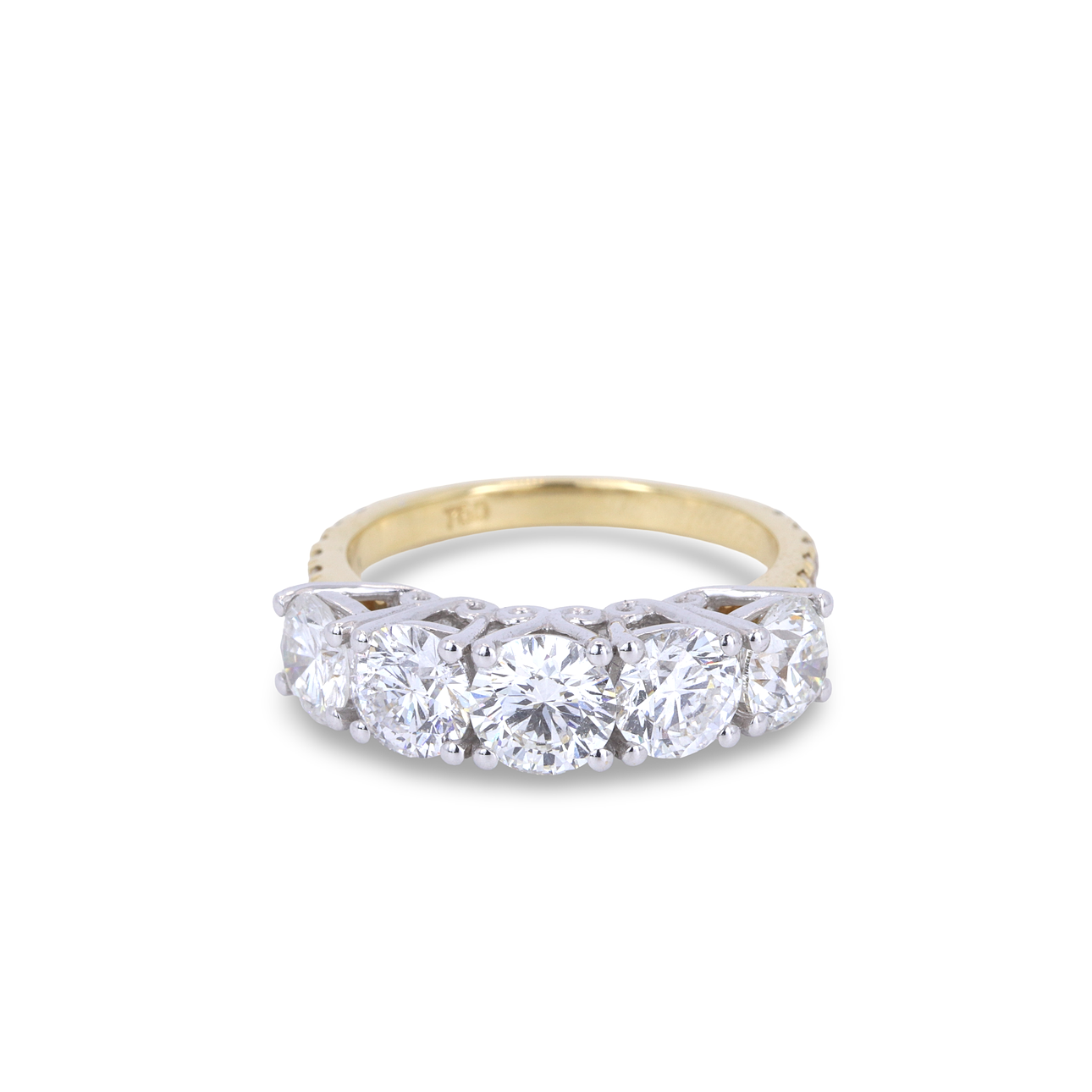18KT GULD (2.9KT) DIAMANTRING.