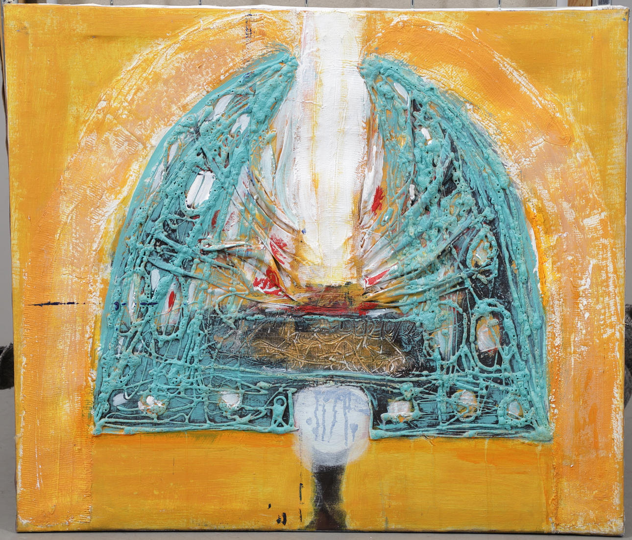 CHRISTIN OHLIN (1946-2025). Composition, oil on canvas.