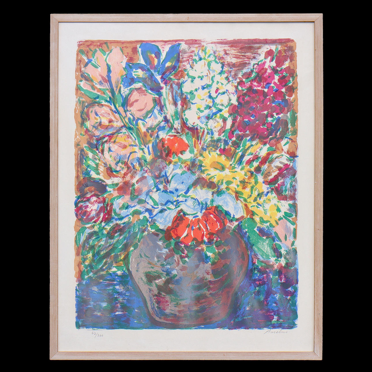 ALBIN AMELIN. LITHOGRAPH 62/260, SIGNED, FRAMED.