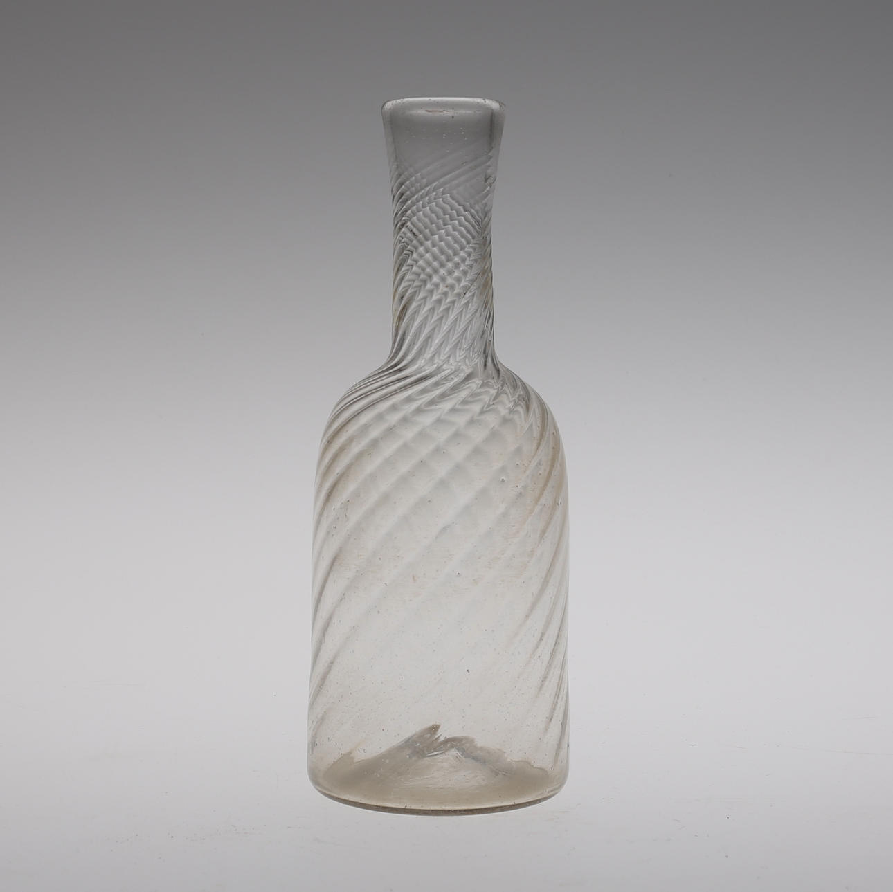 GLASFLASKA, simpelt vriden, 1800-tal.