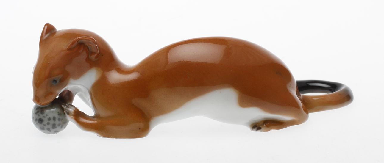 FIGURIN, porslin, Paul Zeiller, Heubach, Tyskland, sign.