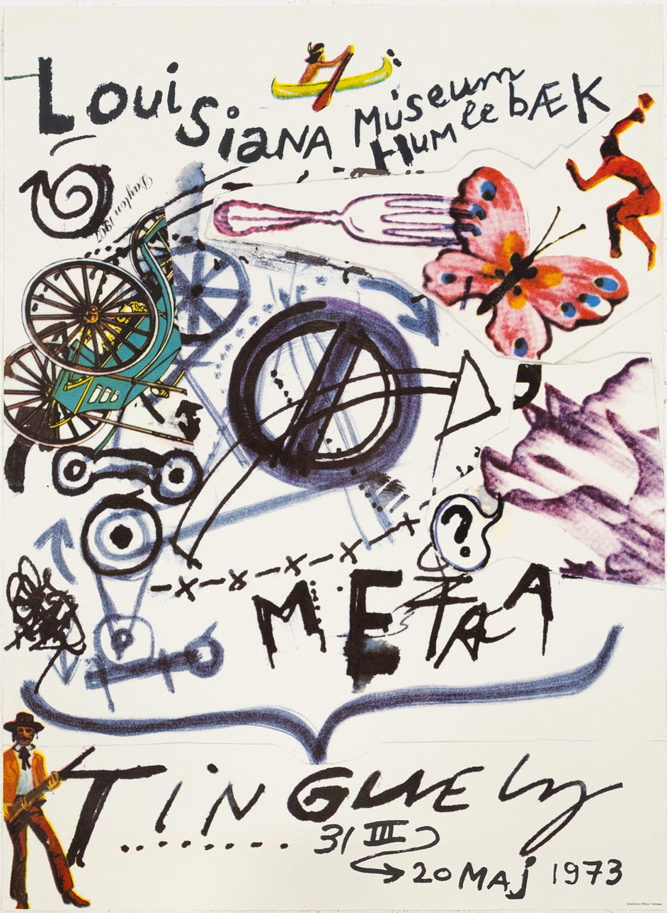 UTSTÄLLNINGSAFFISCH, Jean Tinguely, Louisiana, 1973