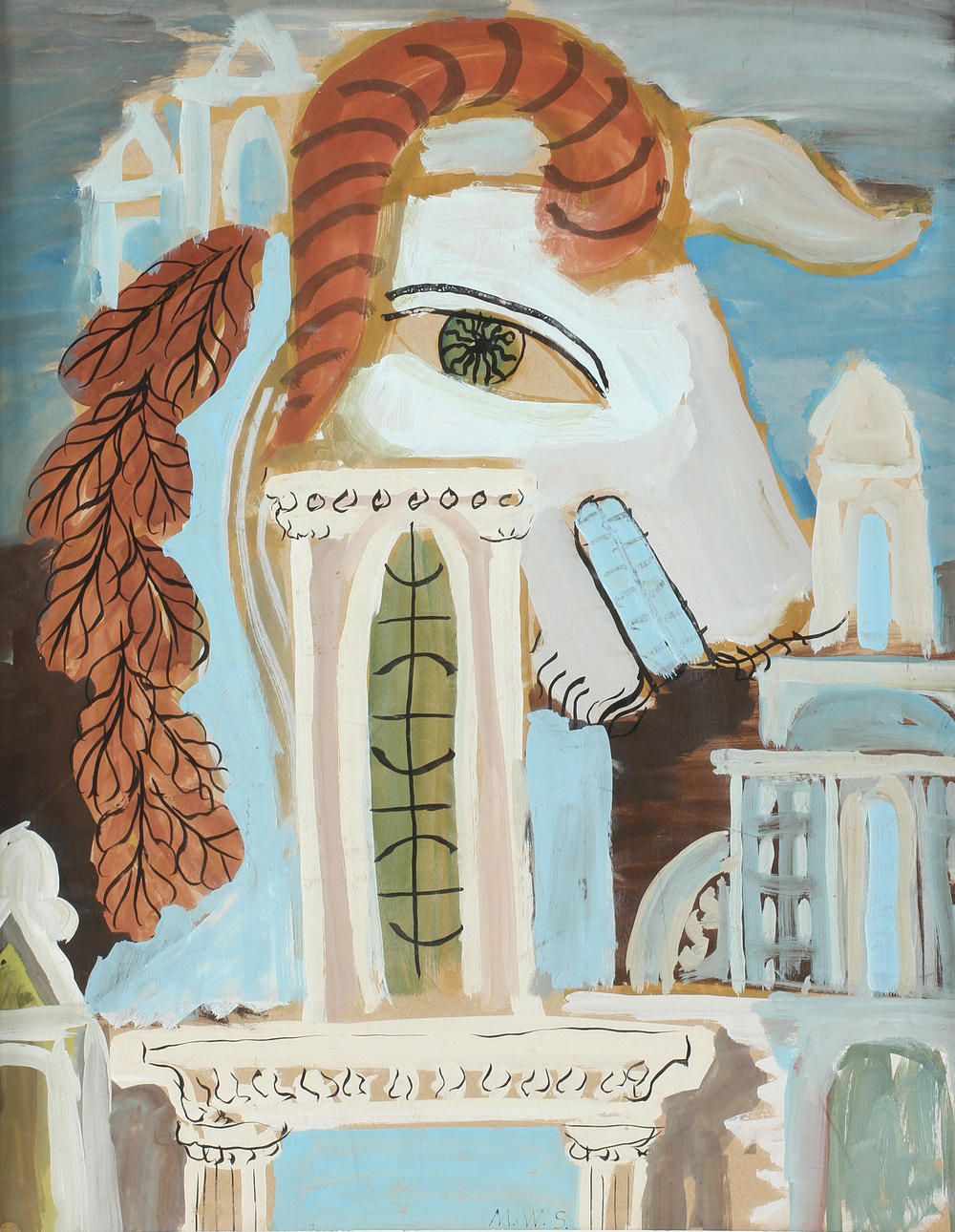 MAX-WALTER, SVANBERG, akvarell, sign.