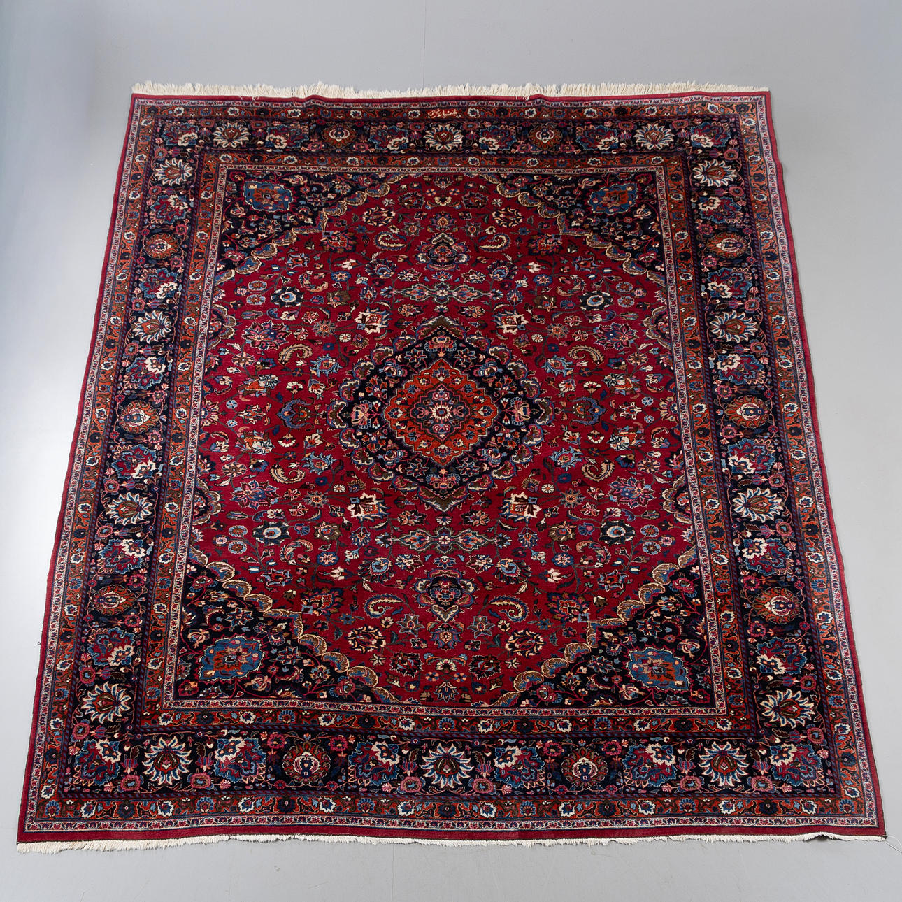 CARPET, Persian, Meshed, approx. 392 x 297.