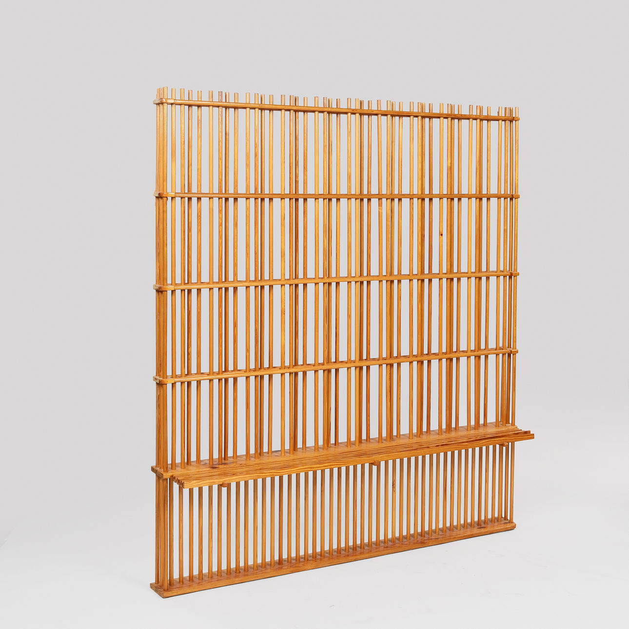 Trellis in solid lacquered pine, 1970s, Scandinavia.
