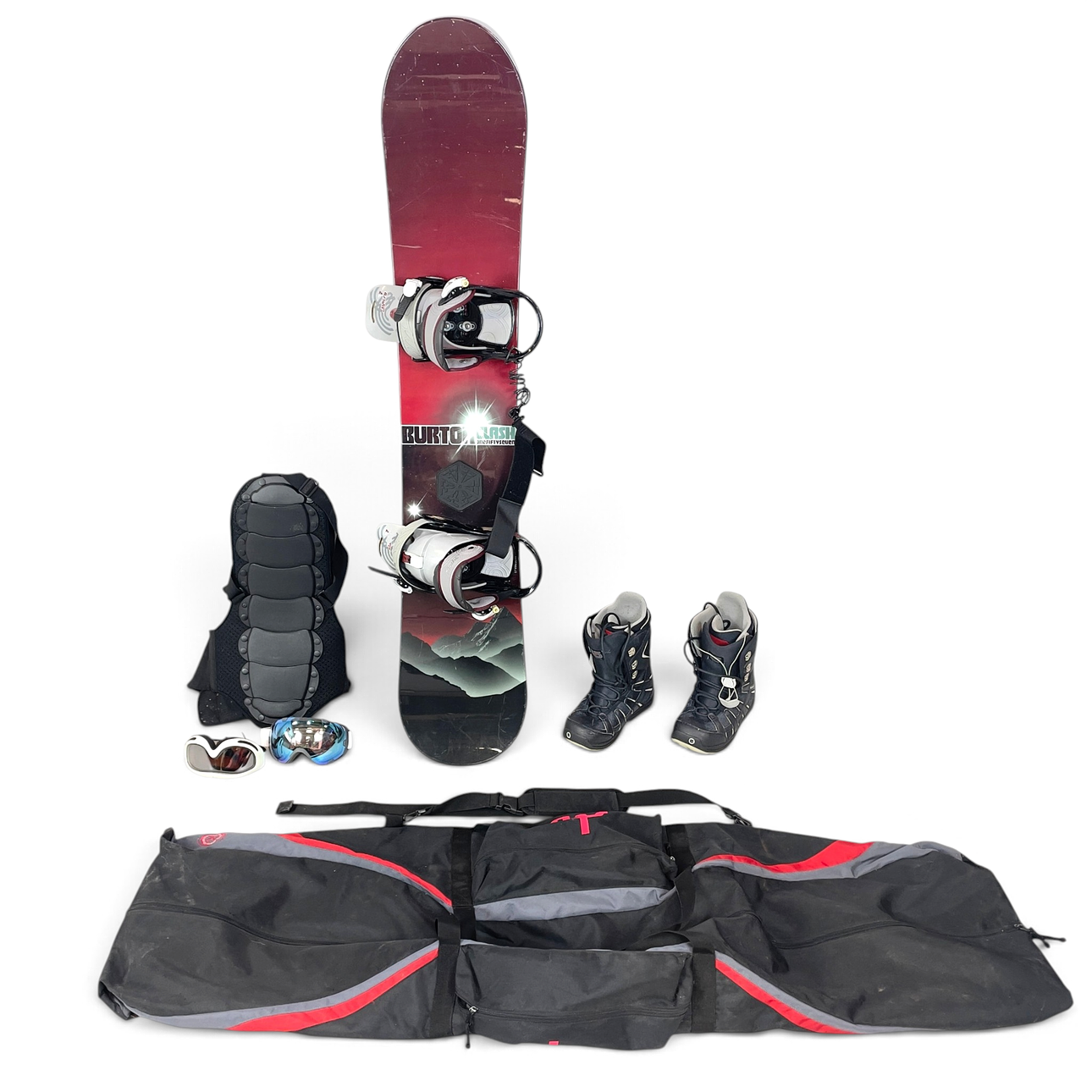 SNOWBOARD, Burton Clash 157, med tillbehör.
