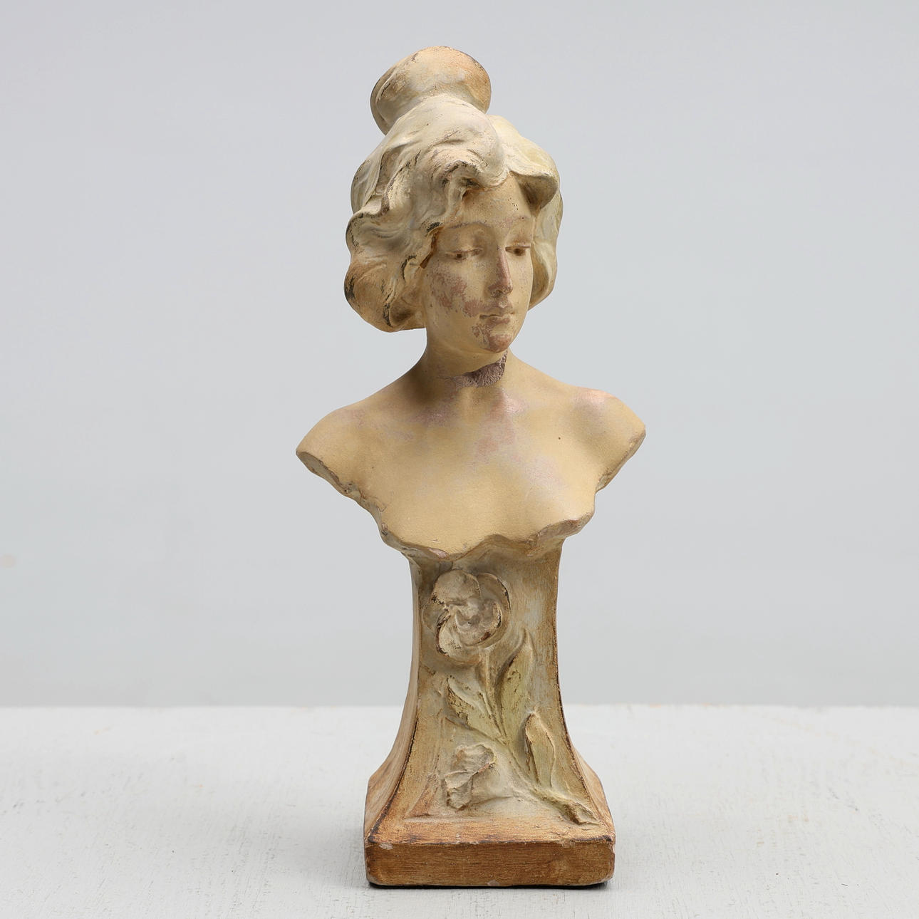 SKULPTUR, byst, gips, jugend, 1900-tal.