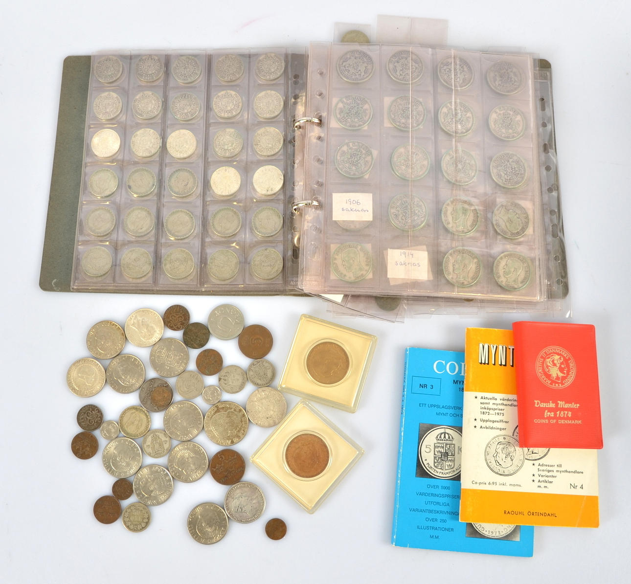 MYNTSAMLING, silver, 18/1900-tal.