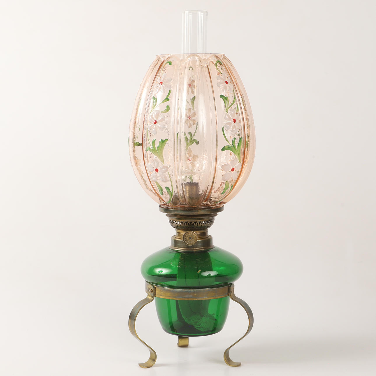 BORDSFOTOGENLAMPA, glas/metall, 1900-tal.