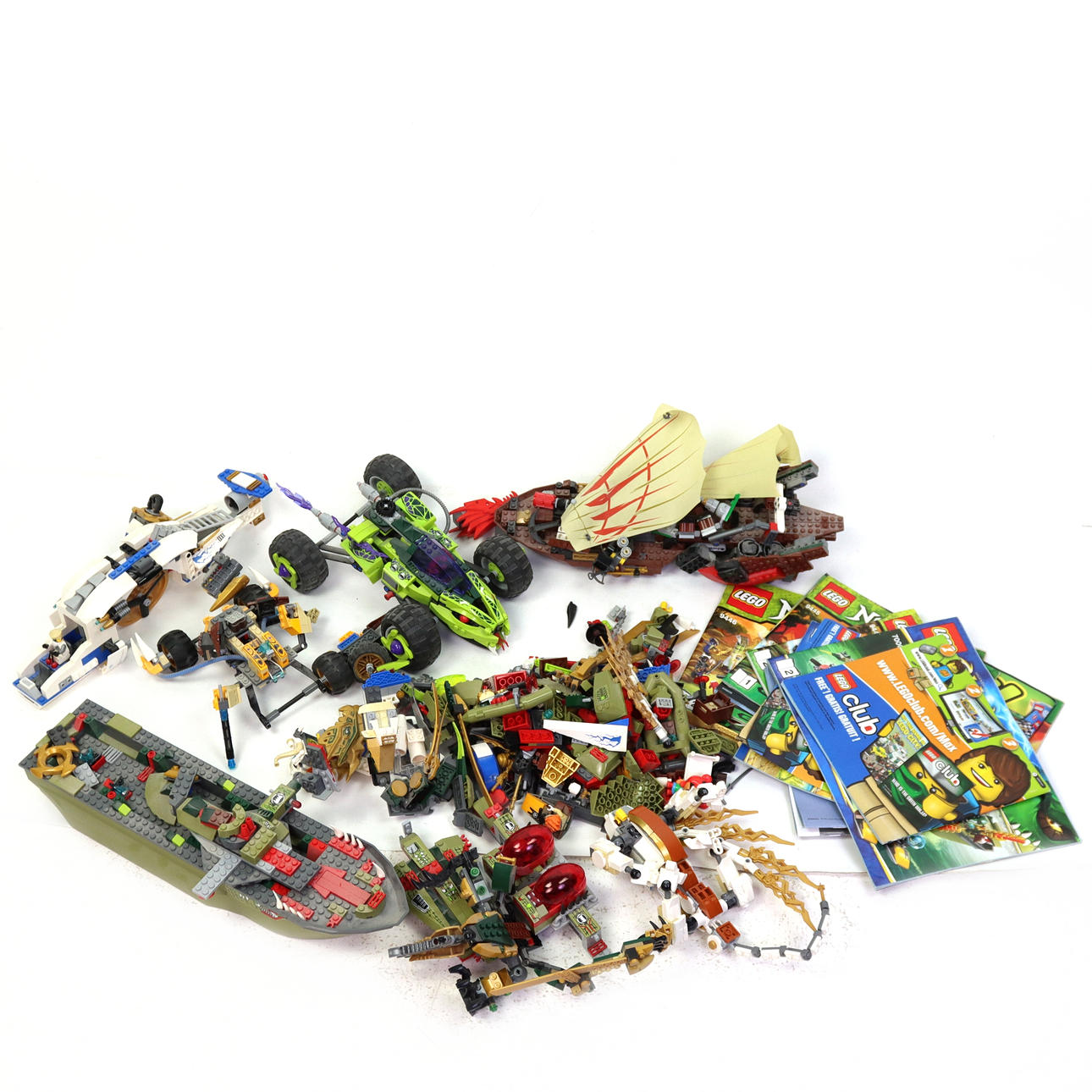 LEGO, div figurer och lösa bitar, nutida.