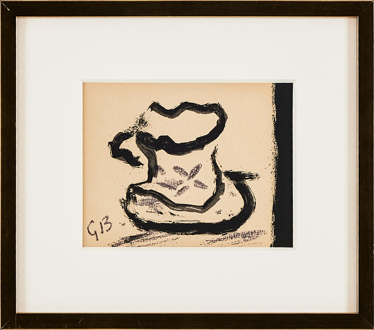 GEORGES BRAQUE, efter, "La petite tasse", litografi, monogram i trycket.