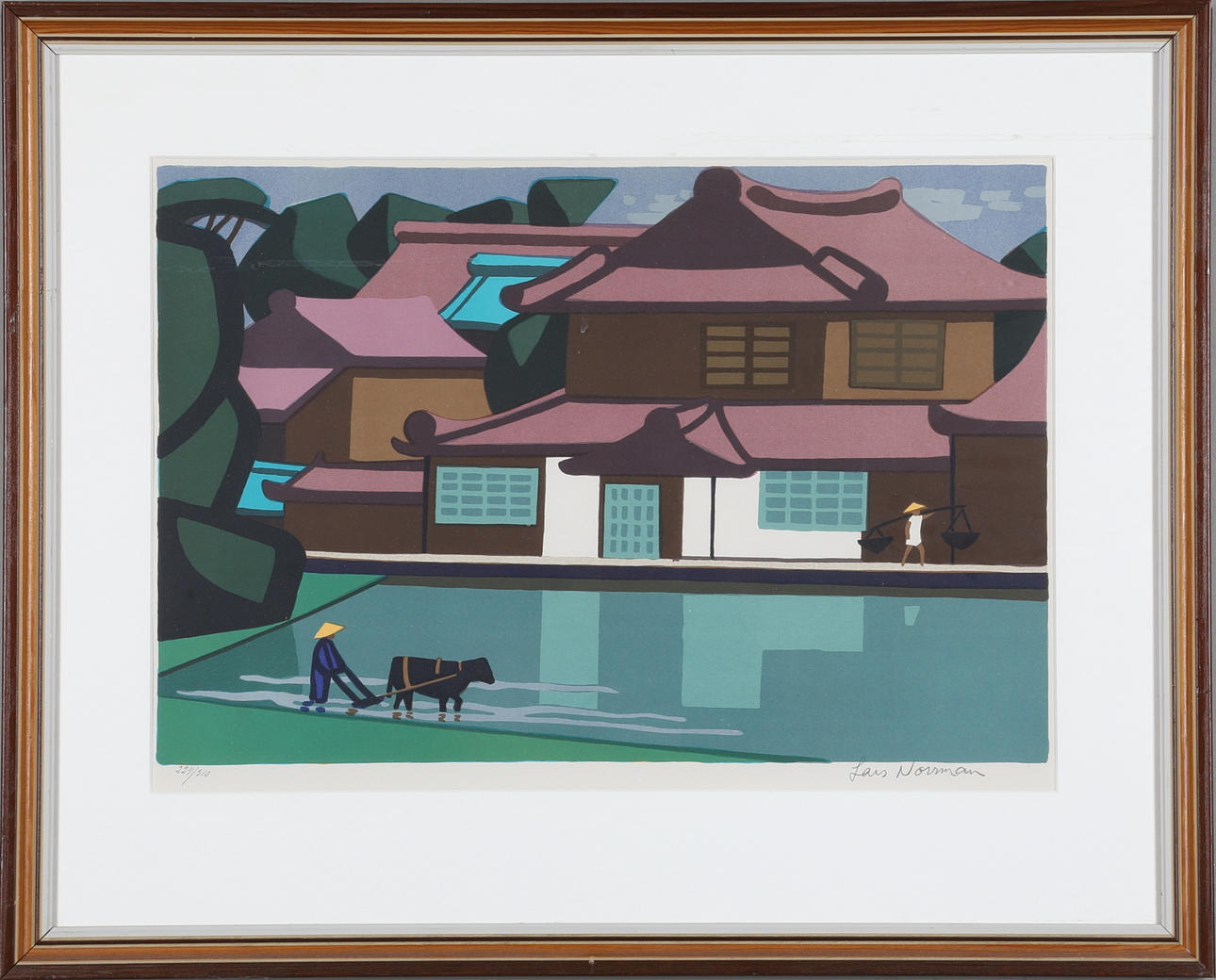 LARS NORRMAN. färglitografi, signerad och numrerad 224/310.