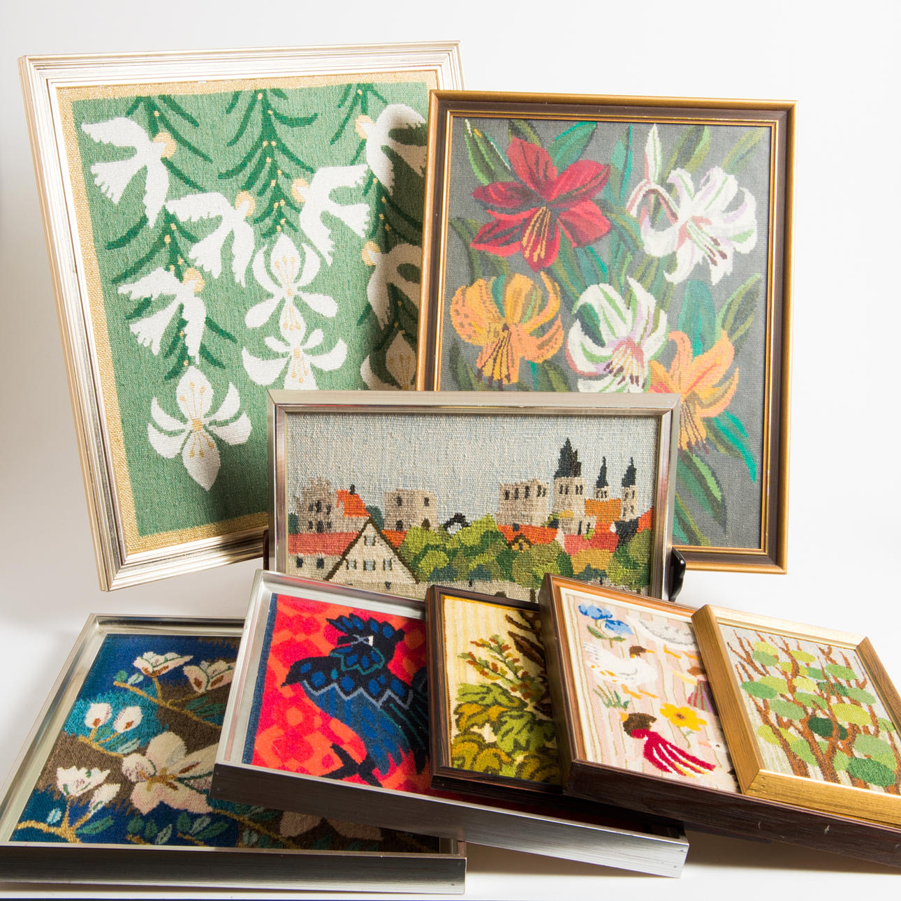 BONADER, 8 stycken, flamsk vävnad.