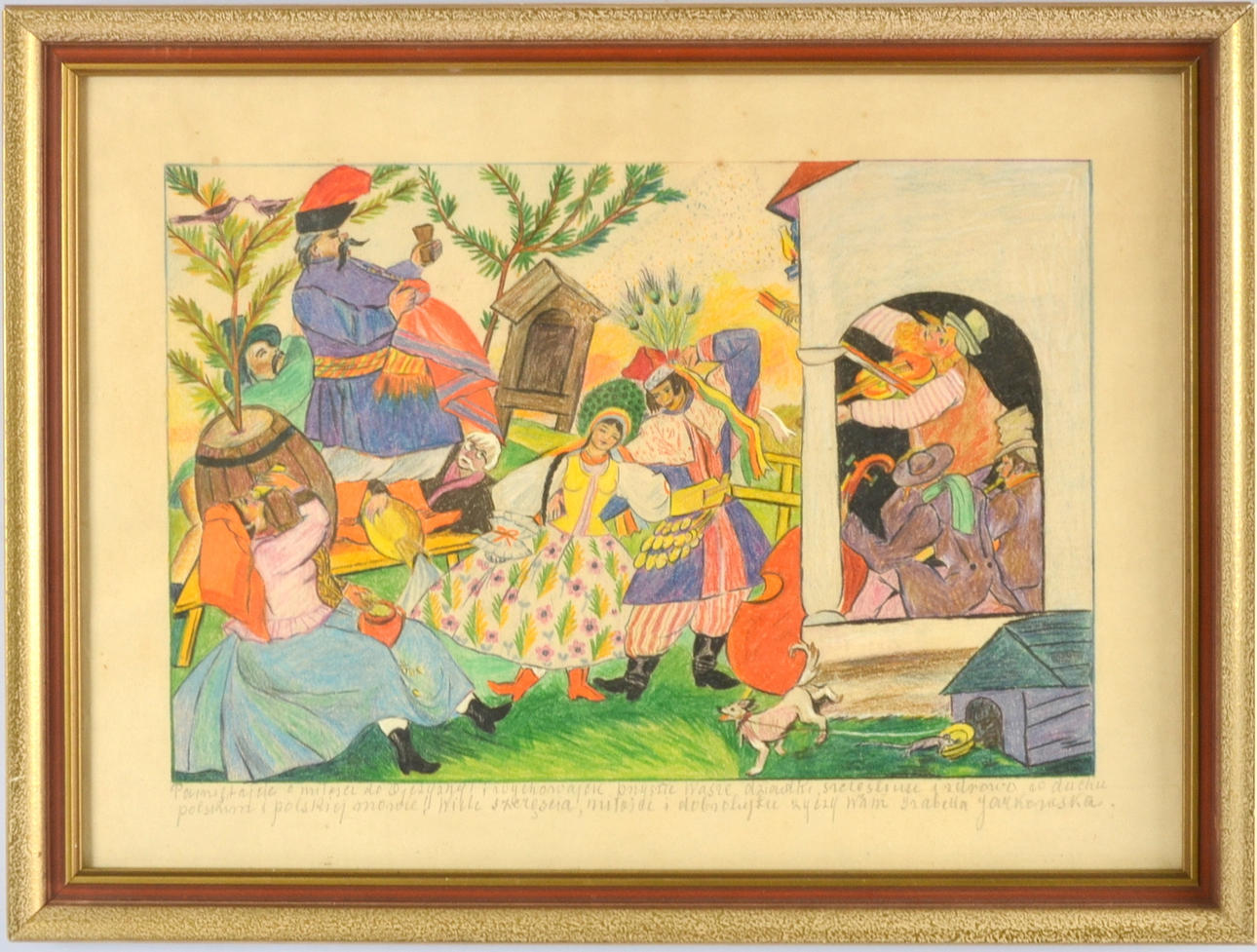 OKÄND POLSK KONSTNÄR. Pastell 1900-talets första hälft.