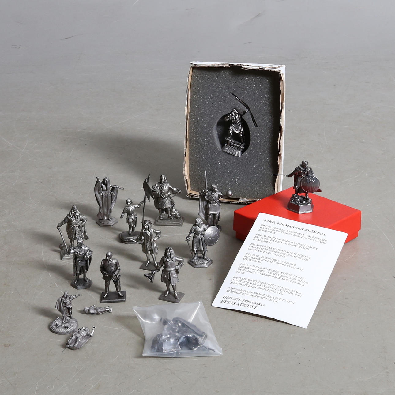 ÅRSFIGURER från tillverkaren av gjutformar för tennsoldater PRINS AUGUST, mycket sällsynta.