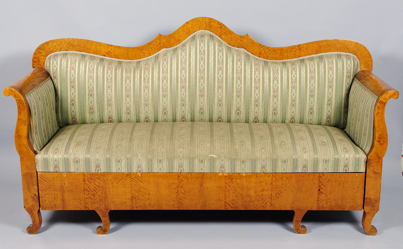 SOFFA, björk, empire, 1800-tal.